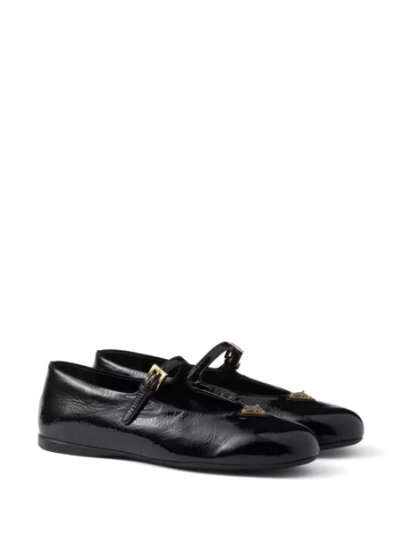 Balerini Prada din piele negru
