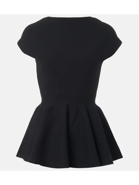 Cu peplum top Alaïa negru