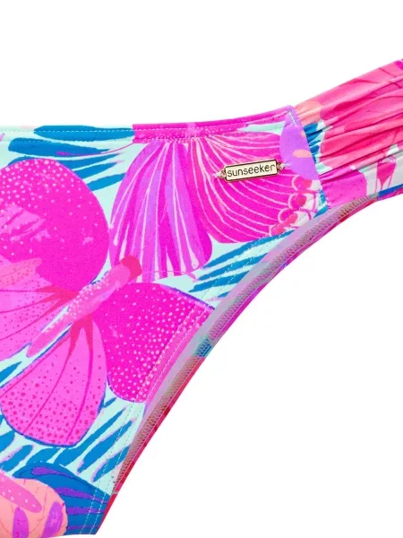 SUNSEEKER Bikini hlačke / turkizna / roza / eozin modra