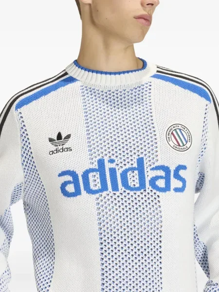Pantaloni Adidas cu autograf alb