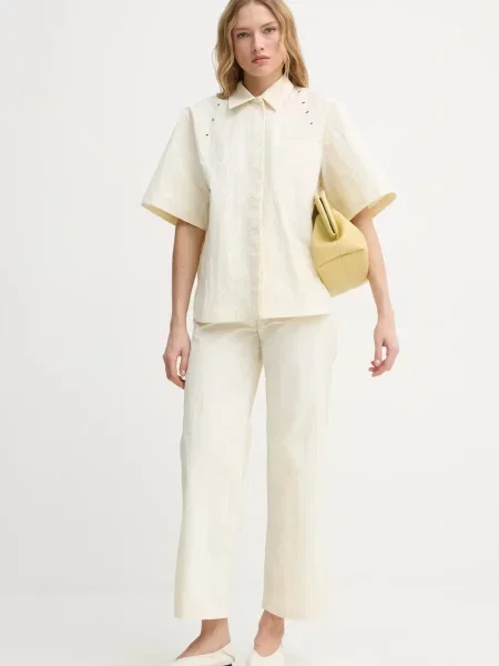 Сорочка AERON ADIRA relaxed класичний комір бежевий