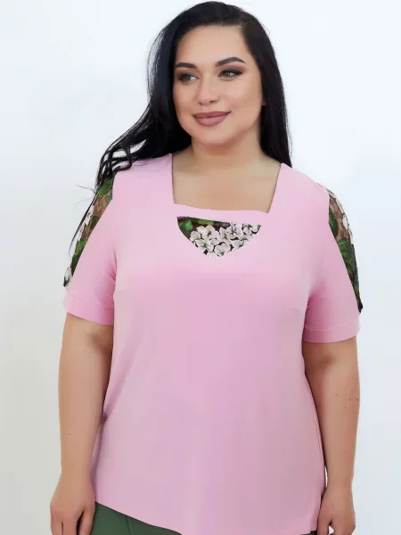 Блуза All Posa рожевий