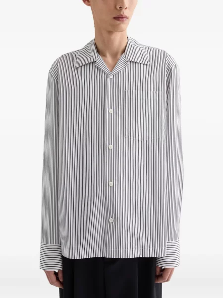 Cămașă Jil Sander cu dungi alb