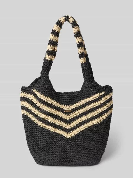 Torba shopper z uchwytem model Serenea' Barts czarna