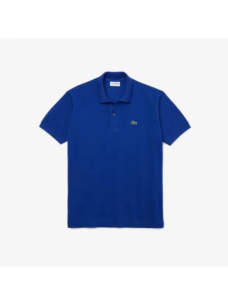 Поло Lacoste голубое