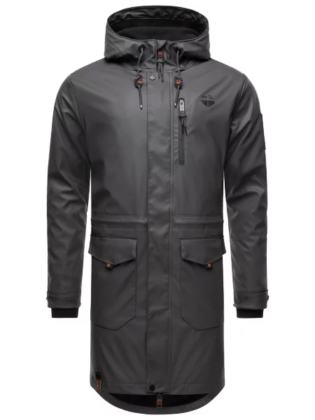 STONE HARBOUR Palton de primăvară-toamnă Verdaan metalic gri