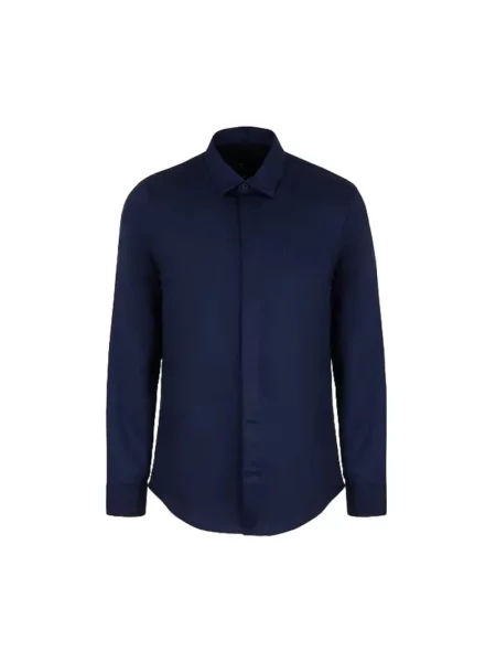 Koszula Armani Exchange niebieska
