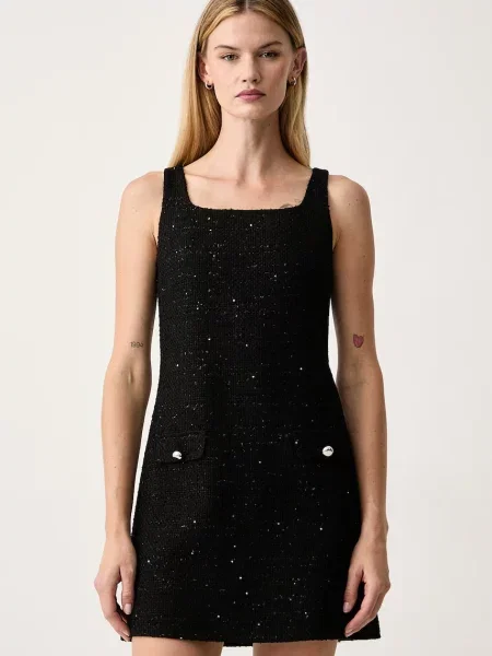 HUGO rochie Kalife negru