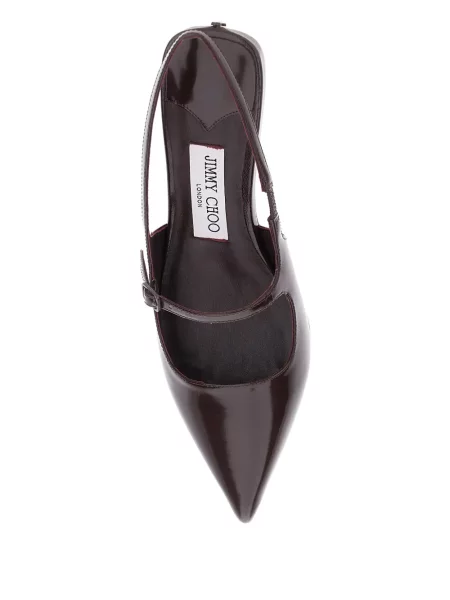 Pantofi cu toc Jimmy Choo slingback maro