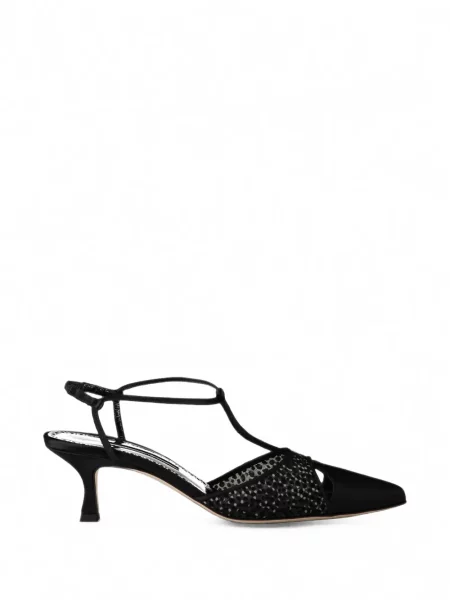 Pantofi cu toc Manolo Blahnik negru