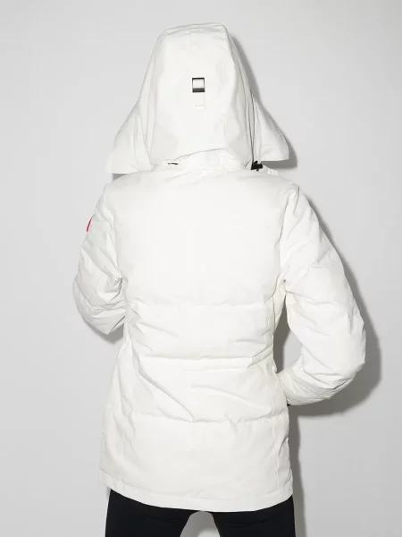 Geacă parka Canada Goose cu glugă alb