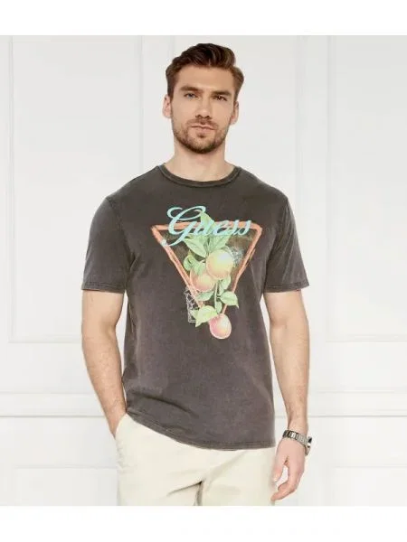 GUESS Tricou PARADISE gri