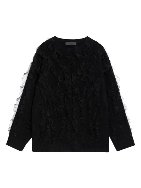 Sweter Valentino Garavani wełniany czarny