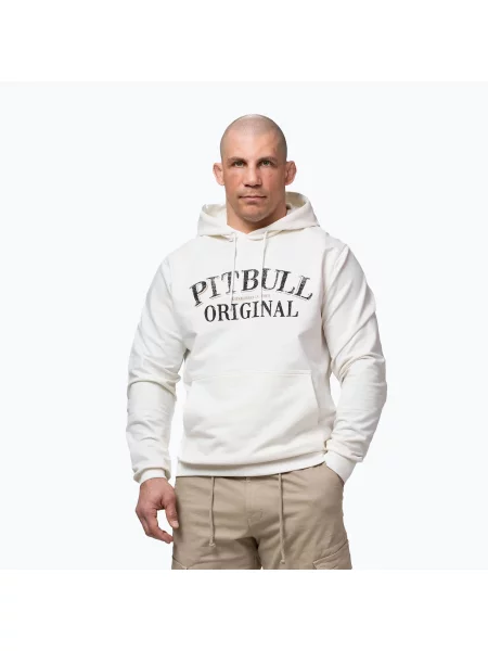 Hanorac cu glugă Pitbull West Coast cu glugă alb