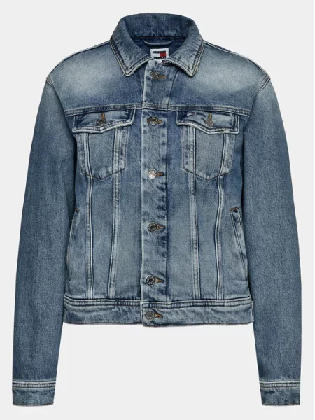 Tommy Jeans Jeansová bunda modrá