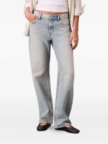 Blugi Calvin Klein Jeans cu autograf albastru