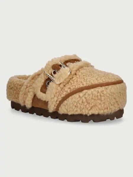 Inuikii șlapi pentru femei Cozy Loafer Curly bej