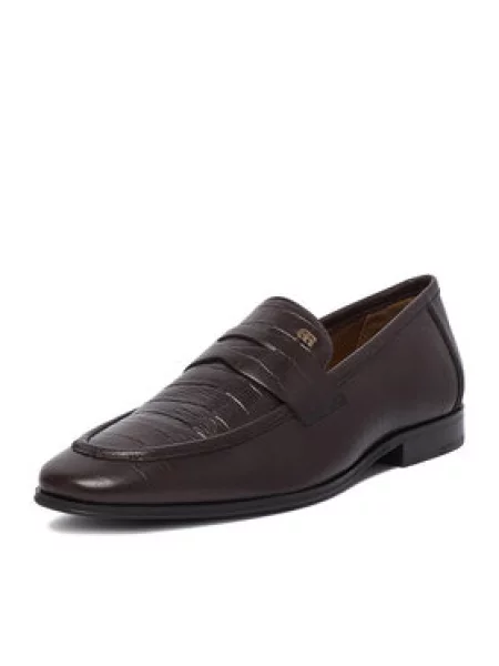 GINO ROSSI Loaferke Temno rjava