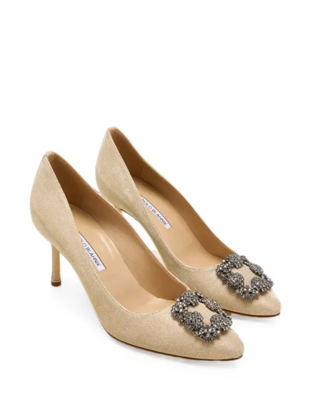 Pantofi cu toc Manolo Blahnik cu cataramă