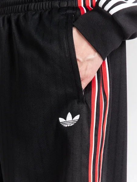 ADIDAS ORIGINALS Nohavice FIREBIRD červená / čierna biela