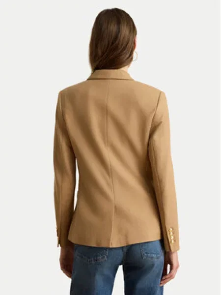 Lauren Ralph Lauren jednoradové sako dámske s elastanom béžová