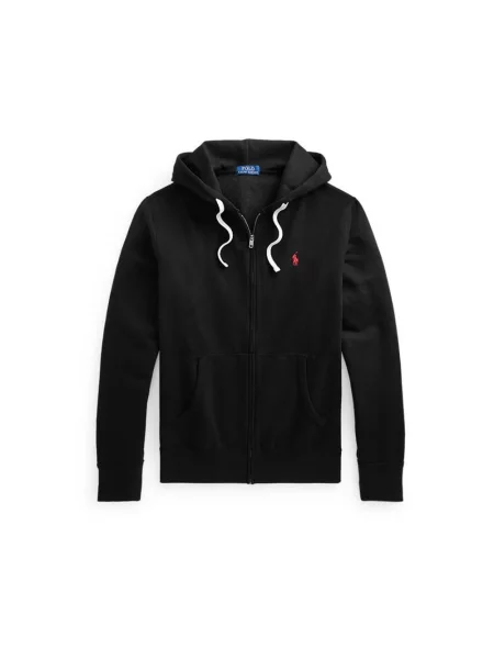 Bluza rozpinana Polo Ralph Lauren z logo polarowa czarna
