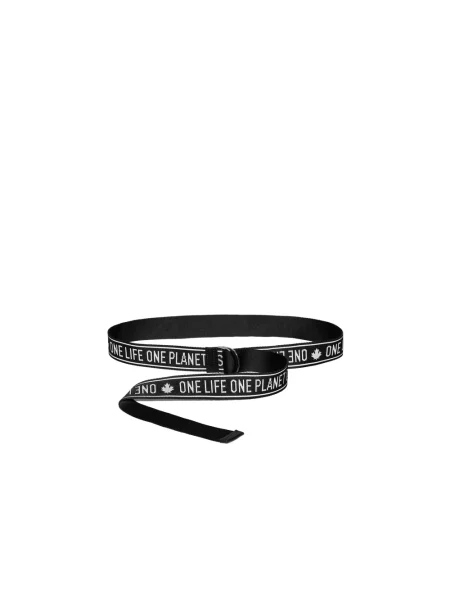 Pasek Dsquared2 z logo czarny