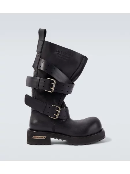 Botine Balenciaga din piele negru