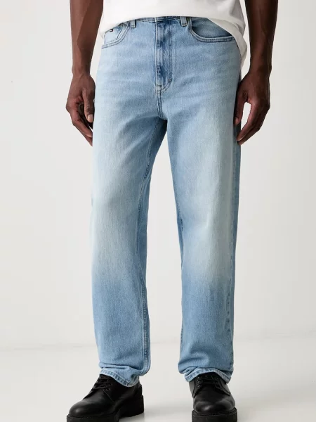 Tommy Jeans blugi regulari pentru bărbați albastru