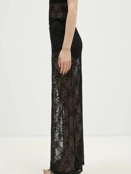 KSUBI fustă Veneda Slip maxi evazati negru