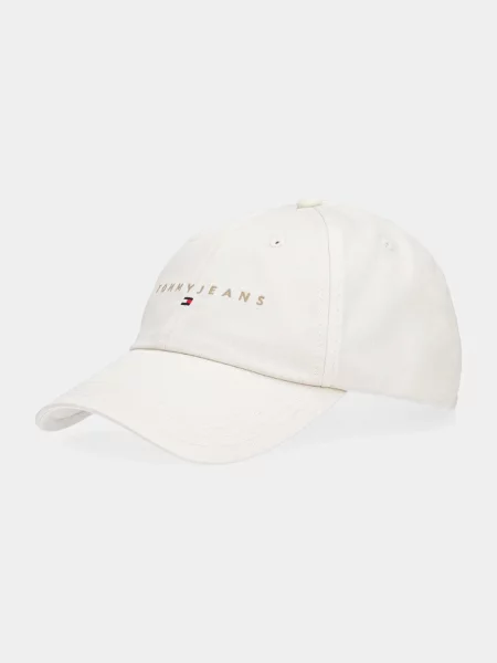 Шапка с козирка Tommy Jeans 0 кафяво с апликация бежово