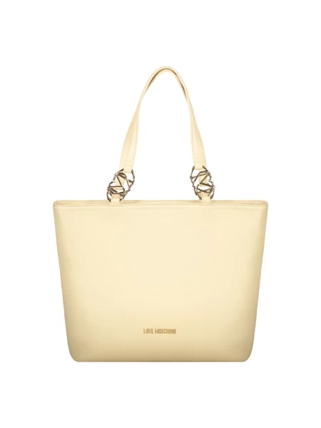 Shopperka Love Moschino beżowa