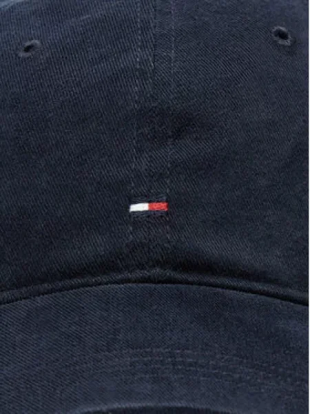 Tommy Hilfiger Kepurė su snapeliu Flag Soft 6 Panel Cap Tamsiai mėlyna balta