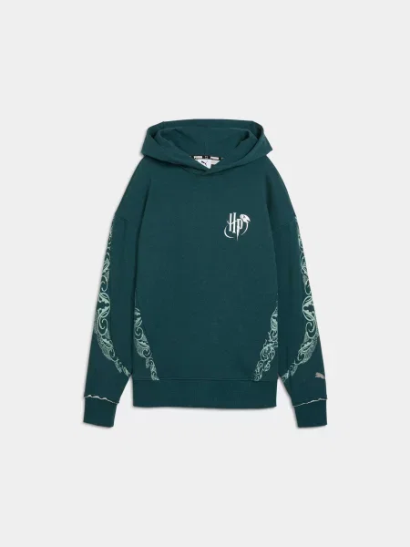 Худі PUMA Hoops x Harry Potter Hoodie комбінований верх зелений