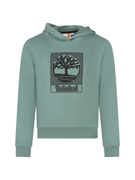 Dětska mikina s kapucí Timberland zelená