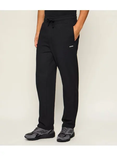 HUGO Jogger nadrág Deryonte | Relaxed fit fekete