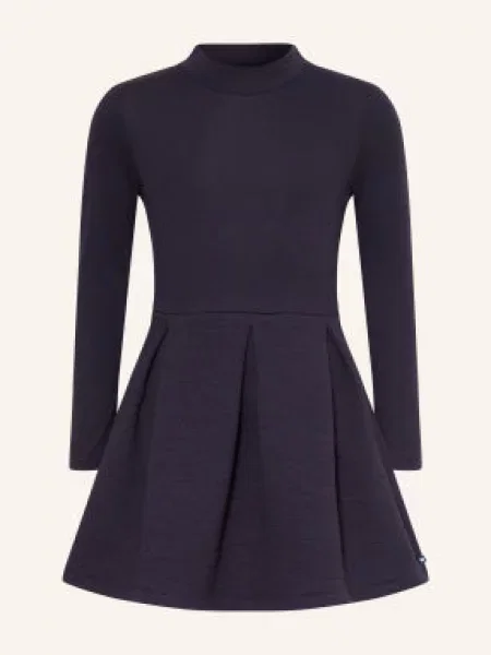 Petit Bateau Šaty Z Kombinace Materiálů tmavě modrá