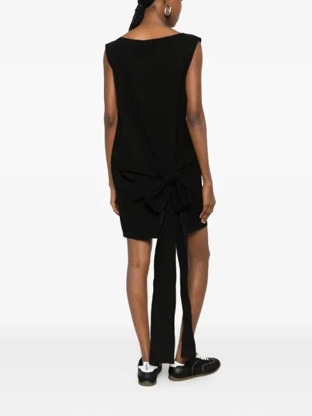 Rochie mini N°21 cu funde fără mâneci negru