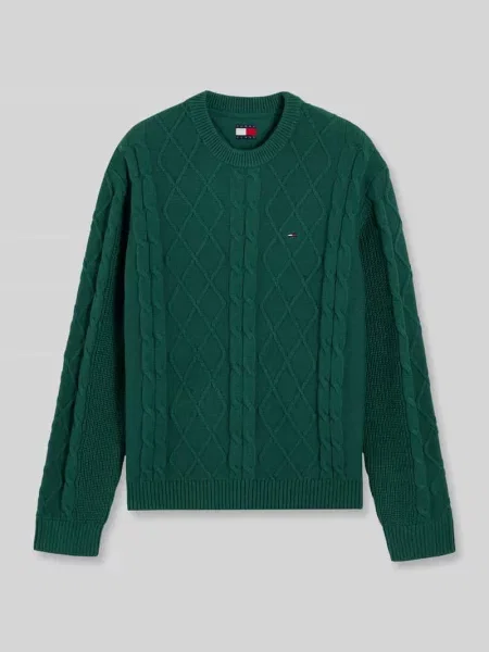 Sweter w kroju regular fit z czystej bawełny z wyhaftowanym logo Tommy Jeans