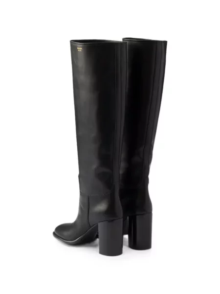 Botine Prada din piele negru