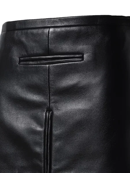 Fustă din piele Courreges negru