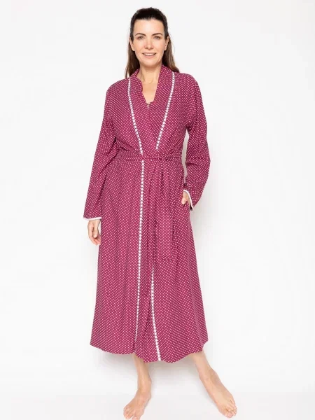 Халат NORA ROSE Katherine бордовий рожевий
