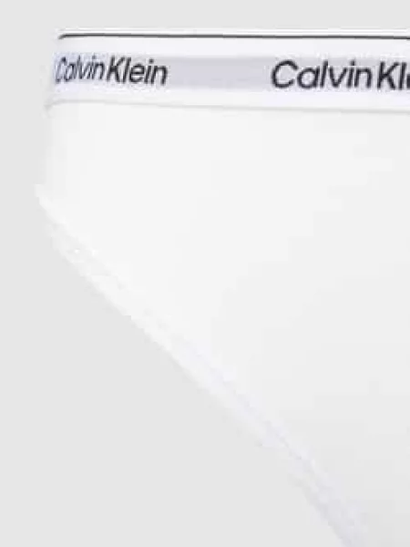 Slipy w jednolitym kolorze w zestawie 3 szt. Calvin Klein Underwear białe