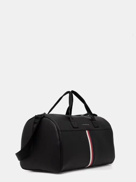 Tommy Hilfiger cestovná taška pánska z imitácie kože čierna