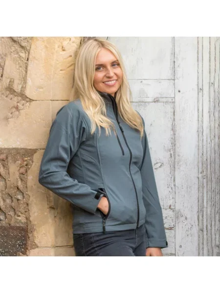 La Femme® Oddychająca Kurtka Wiatroodporna Typu Softshell czarna
