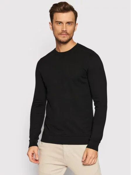 Πουλόβερ Selected Homme μαύρο