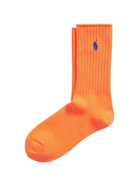 Велурени бягане с яка чорапи Polo Ralph Lauren синьо