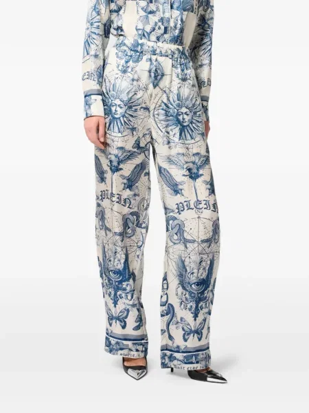 Pantaloni Philipp Plein alb