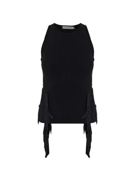 Top Iro cu franjuri negru
