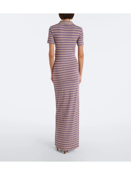 Rochie maxi Rabanne cu dungi